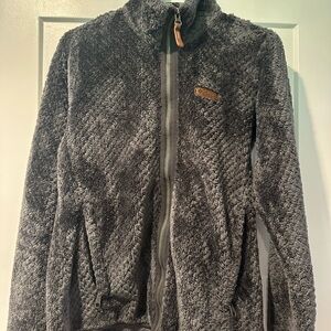 Gray Sherpa Fleece Jacket